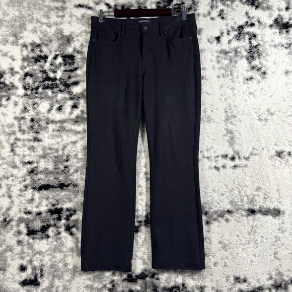 NYDJ Marilyn Straight Jeans Womens Size 10P Black Stretch Viscose Comfort - Picture 1 of 16